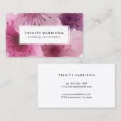 水彩画によっては|花のBohoが開花します 名刺 (正面/裏面)