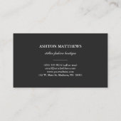 水彩画によってBohoはプロフェッショナルが開花し、羽をつけます 名刺 (裏面)