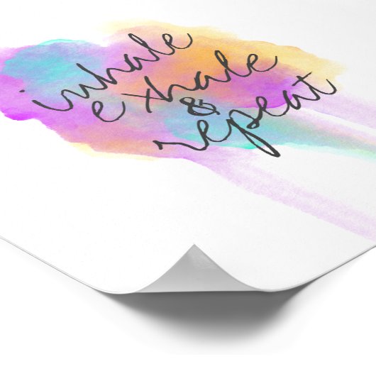 水彩画に関するイナーレ・エクヘールのポスター文字 ポスター (角)