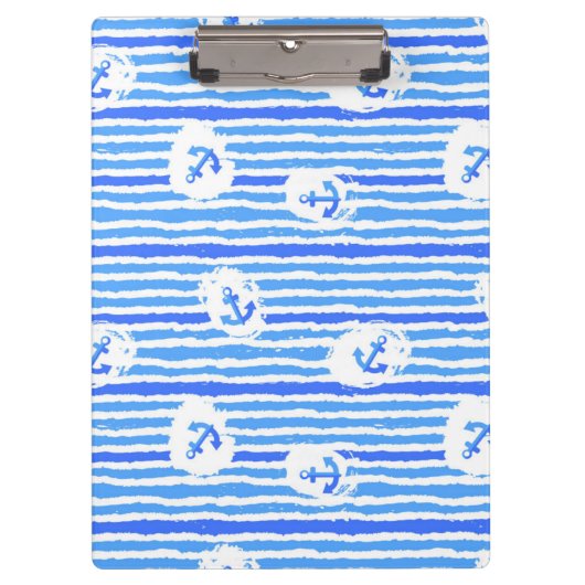 水彩画のいかりパターン1 クリップボード (正面)