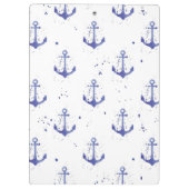 水彩画のいかりパターン2 クリップボード (裏面)