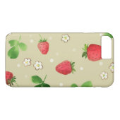 水彩画のいちごパターン Case-Mate iPhoneケース (裏面(横))