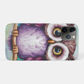 水彩画のかわいいフクロウ Case-Mate iPhoneケース (裏面(横))