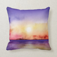 水彩画のかわいらしい日没すべての選択