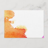 水彩画のしぶき 出欠カード (裏面)