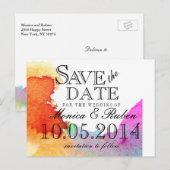 水彩画のしぶき 案内ポストカード (正面/裏面)