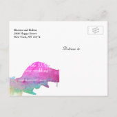 水彩画のしぶき 案内ポストカード (裏面)