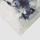 水彩画のすばらしいフクロウ 薄葉紙 (詳細)