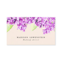 水彩画のすみれ色の薄紫の花