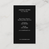 水彩画のはすの花の名刺 名刺 (裏面)