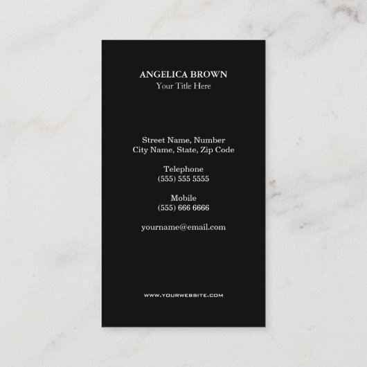 水彩画のはすの花の名刺 名刺 (裏面)