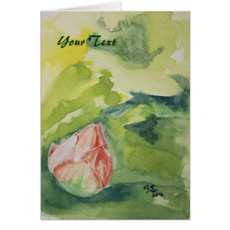 水彩画のはすカード