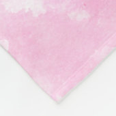 水彩画のはす小さい毛布 フリースブランケット (角)