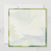 水彩画のはす招待状カード 招待状 (裏面)