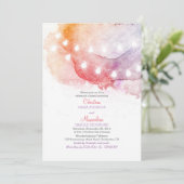 水彩画のひもはエレガントなリハーサルの夕食をつけます 招待状 (スタンド正面)