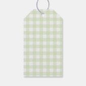 水彩画のひよこ と 卵 グリーン イースター おめでとう ギフトタグ (裏面)