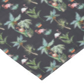 水彩画のやしパターン テーブルクロス (アングル)