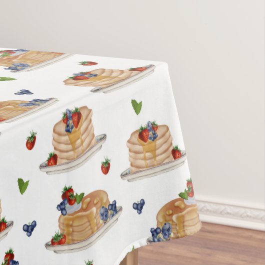 水彩画のようなパンケーキ ベリー Breakfast ブランシュ テーブルクロス (インサイチュ)