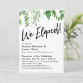 水彩画のような緑の景色の中で私たちは駆け落ちしました！　披露宴のみです 招待状 (スタンド正面)