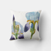水彩画のアイリス クッション (裏面)