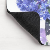 水彩画のアジサイ マウスパッド (コーナー)