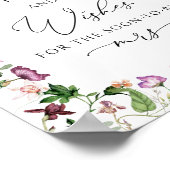 水彩画のアドバイスと願い ポスターサイン ポスター (角)