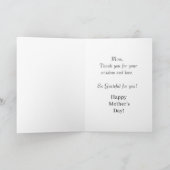 水彩画のアフリカ系アメリカ人の母の日 カード (内部)