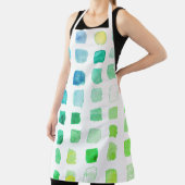 水彩画のアーティストグリーン エプロン (インサイチュ)