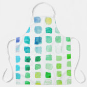 水彩画のアーティストグリーン エプロン (正面)