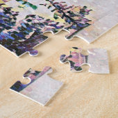 水彩画のアートワークSanta Clausポーラーベア ジグソーパズル (側面)