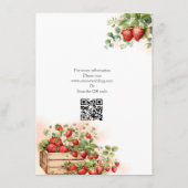 水彩画のイチゴ エンクロージャーカード (裏面)