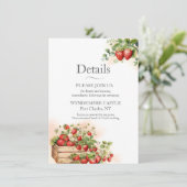 水彩画のイチゴ エンクロージャーカード (スタンド正面)