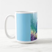 水彩画のイルカ コーヒーマグカップ (左)