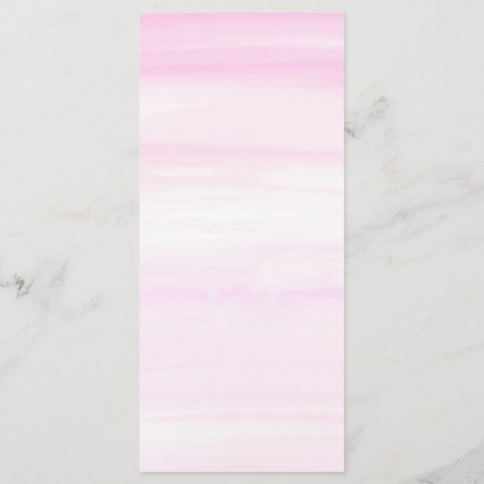 水彩画のウェディングケーキロゴ メニュー (裏面)