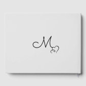 水彩画のウェディングシャワー ゲストブック (裏面)