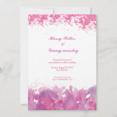 水彩画のウェディングパーティー招待状 招待状 (正面)