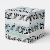 水彩画のウェディング シート ミュージック フェイバーボックス (裏面サイド)