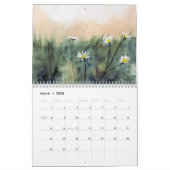 水彩画のウォールカレンダー カレンダー (3月 2026)