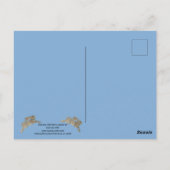 水彩画のウサギ　希望　励まし　回復を願う ポストカード (裏面)