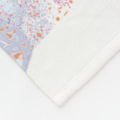 水彩画のウミガメ フリースブランケット (角)