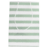 水彩画のウミガメ ミディアムペーパーバッグ (裏面)