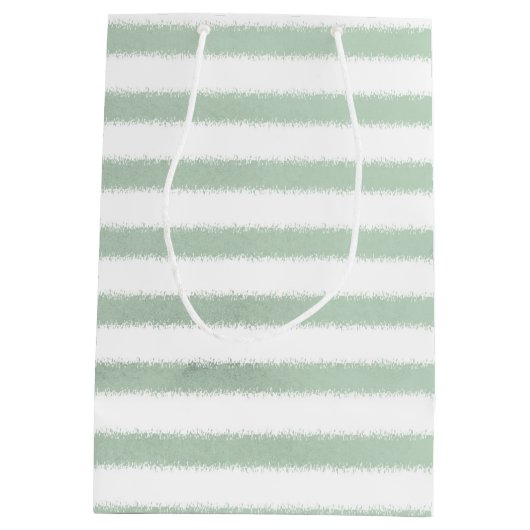 水彩画のウミガメ ミディアムペーパーバッグ (裏面)