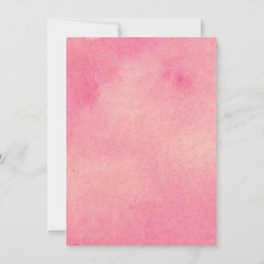 水彩画のエッフェル塔のパリの誕生会 招待状 (裏面)