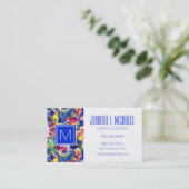 水彩画のオウムは|あなたの名前を加えます 名刺 (スタンド正面)