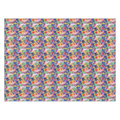 水彩画のオウム テーブルクロス (正面(横))