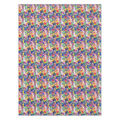 水彩画のオウム テーブルクロス (正面)