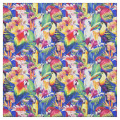 水彩画のオウム ファブリック (見本)