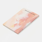 水彩画のオレンジの雲 ポストイット (アングル)