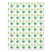 水彩画のオーガニックな野菜 テーブルクロス (正面)