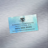 水彩画のカイロプラクティックの磁気名刺 マグネット名刺 (インサイチュ)